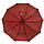 Жіноча парасоля напівавтомат Bellissimo з золотистим візерунком на куполі на 10 спиць, бордовий, 018308-8, фото 4