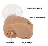 Внутрішньовушний слуховий апарат Xingma XM-900A від батарейок, фото 5