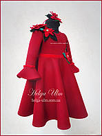 Тепла святкова сукня "Різдвяна зірка" для дівчинки 104 122