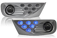 Противотуманные фары silver LED (комплект) для Toyota Land Cruiser Prado 120 2003-