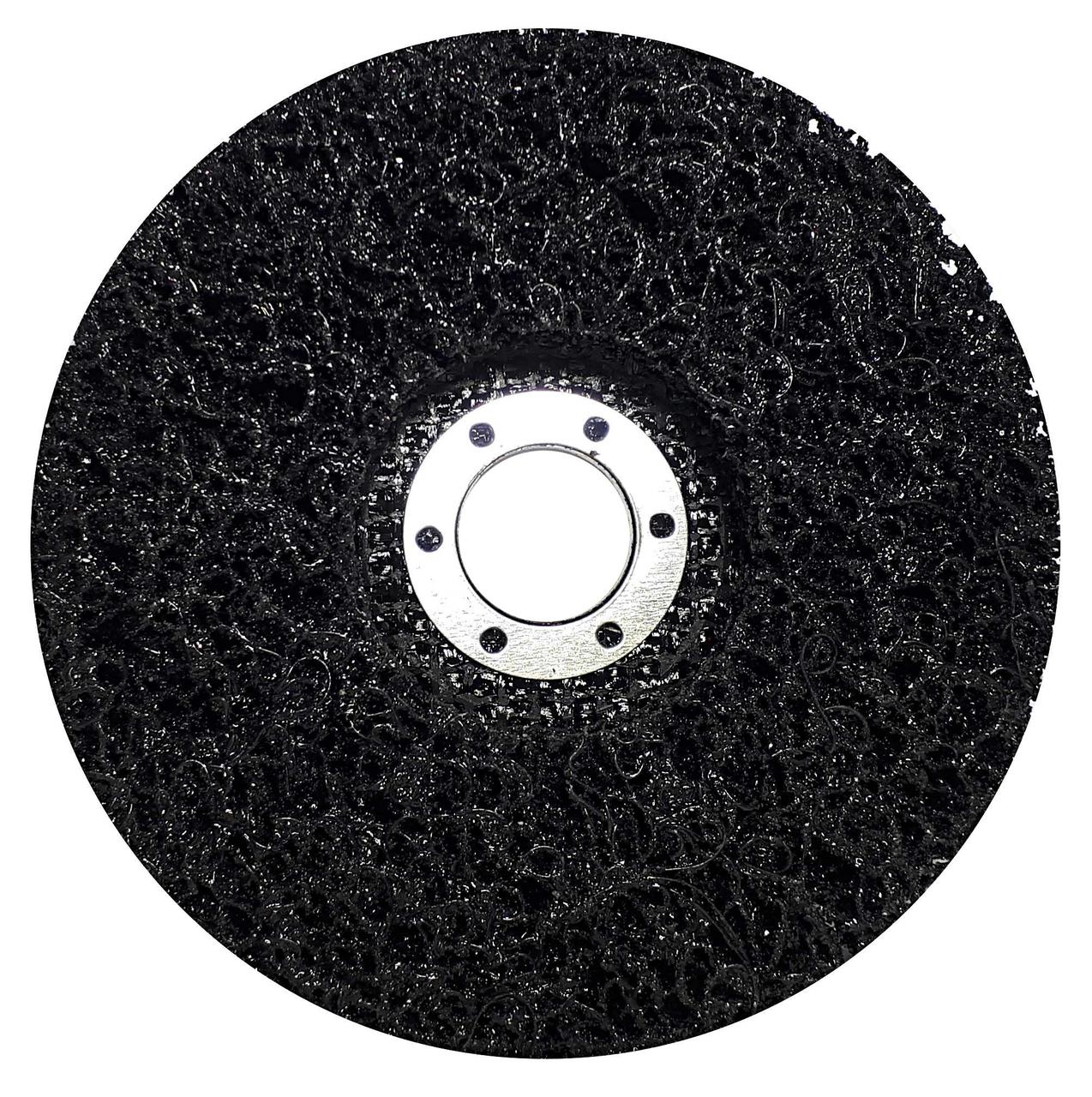 Круг зачисний Polystar Abrasive "Водорості" з нетканого абразиву, чорний, 125*22 мм, 15245, фото 1