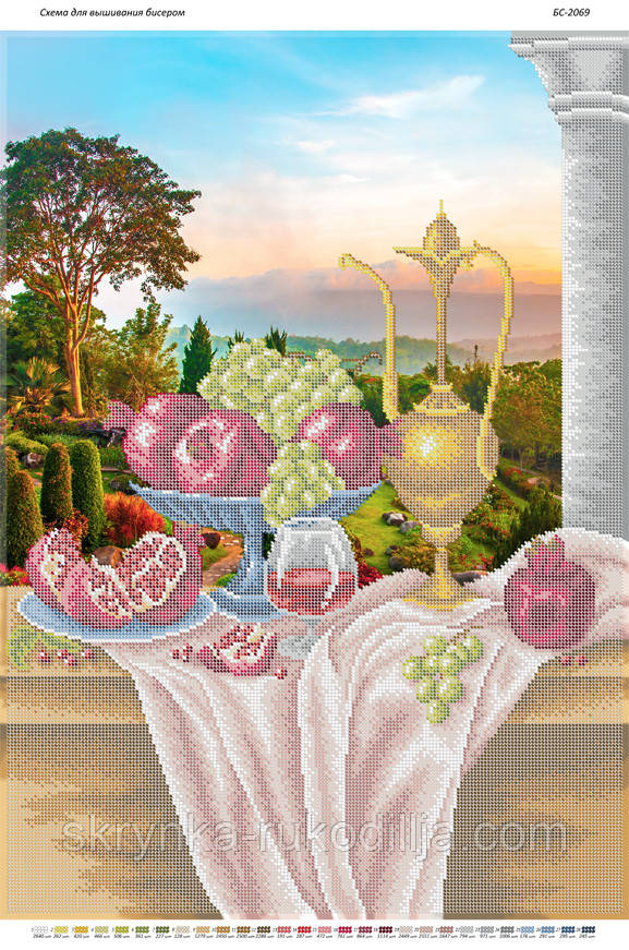 Схема на тканині для вишивки Натюрморт БС-2069 (Сяйво БСР)