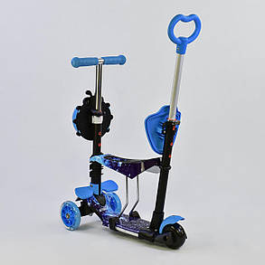 Самокат з сидінням і з ручкою Best Scooter 5в1 55001 Платформа і колеса святяться. Божа корівка, фото 2
