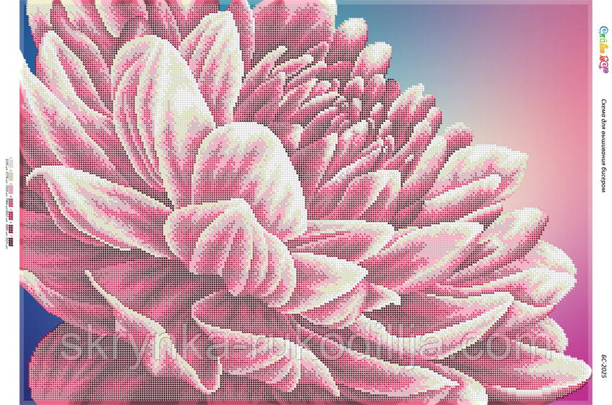 Схема на тканині для вишивки Квітка БС-2025 (Сяйво БСР)