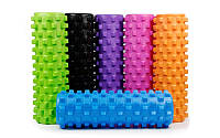 Роллер массажный для йоги и пилатеса Grid Rumble Roller 4942: длина 45см (6 цветов)