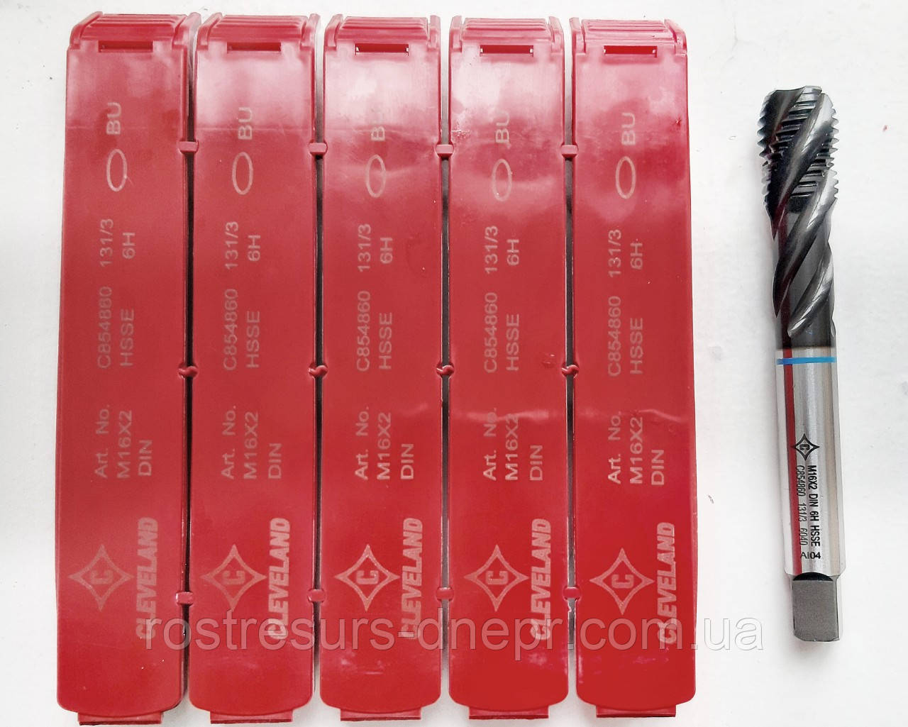 Мітчик спіральний SFT M16*2 C854860 DIN376 Blue Single Ring, фото 1