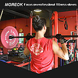 Рукавиці для тренажерного залу, фітнесу чоловічі, жіночі з напульсником (Morethan), фото 5