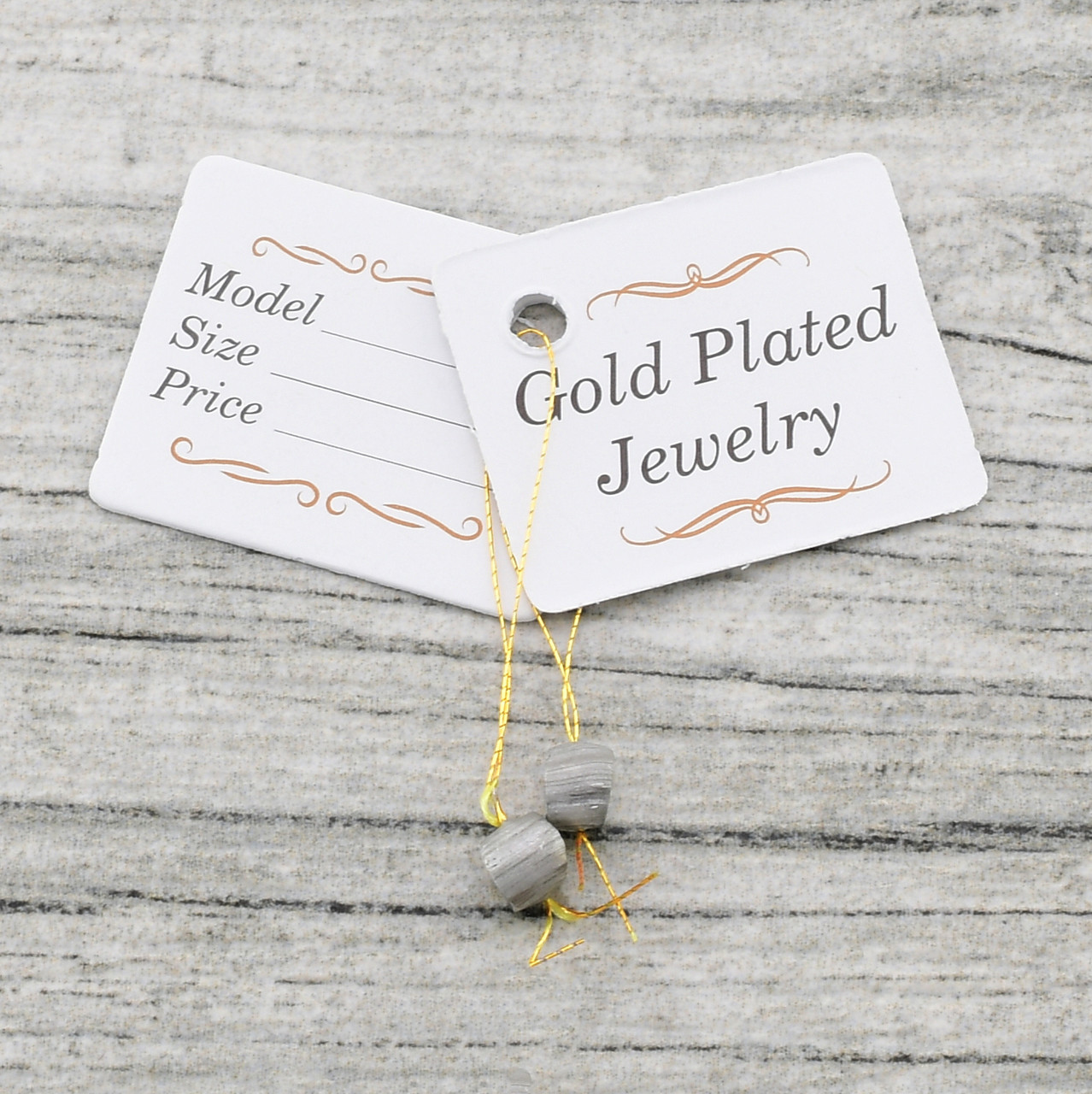 Англійська Бірка, нитка, пломба для продажу виробів, 50 шт, фото 1