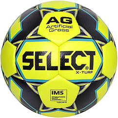 М'ЯЧ ФУТБОЛЬНИЙ SELECT X-TURF IMS (010), ЖОВТО/СІРИЙ Р.5 (0865146559)