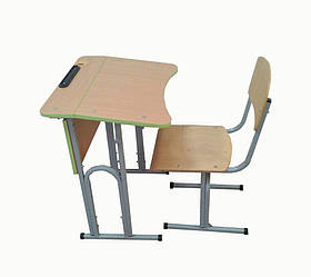Регульований комплект учнівських меблів, початкова школа НУШ. Шкільна регульована парта, стілець трансформер