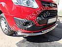 Захист переднього бампера Ford Custom 2013-2018 ( подвійний вус 60+42 мм), фото 4