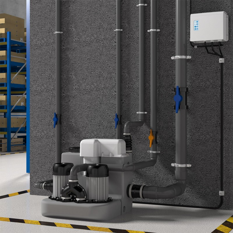 Насосна станція санітарна високотемпературна двомоторна SANICOM 2, SFA (Франція), фото 1