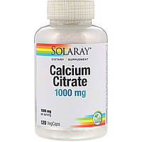 Solaray, Calcium Citrate, 1000 mg, 120 VegCaps