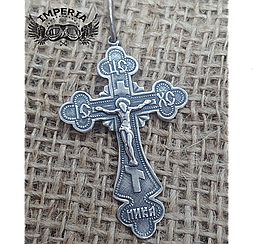 Хрест православний чоловічий срібний черненный