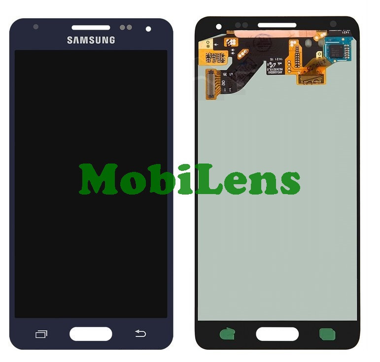 Samsung G850, G850F, Galaxy Alpha Дисплей+тачскрин (модуль) чорний (темно-сірий) Original (AMOLED)