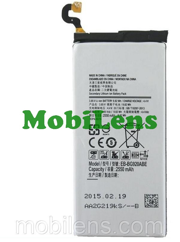 Samsung G920, G920F, Galaxy S6, EB-BG920ABE Акумулятор
