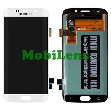 Samsung G925, G925F, Galaxy S6 Edge Дисплей+тачскрин (модуль) білий Original (AMOLED), фото 1