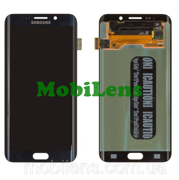 Samsung G928, G928F, Galaxy S6 Edge Plus Дисплей+тачскрин (модуль) темно-синій Original (AMOLED)