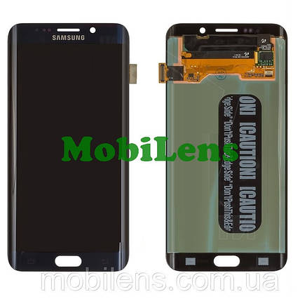 Samsung G928, G928F, Galaxy S6 Edge Plus Дисплей+тачскрин (модуль) темно-синій Original (AMOLED), фото 1