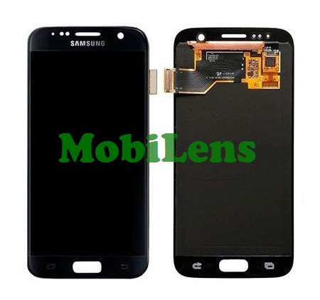 Samsung G930, G930F, Galaxy S7 Дисплей + тачскрин (модуль) чорний Original (AMOLED)