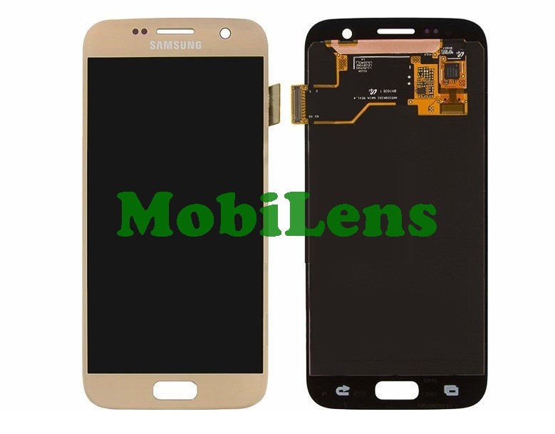 Samsung G930, G930F, Galaxy S7 Дисплей + тачскрин (модуль) золотистий Original (AMOLED)
