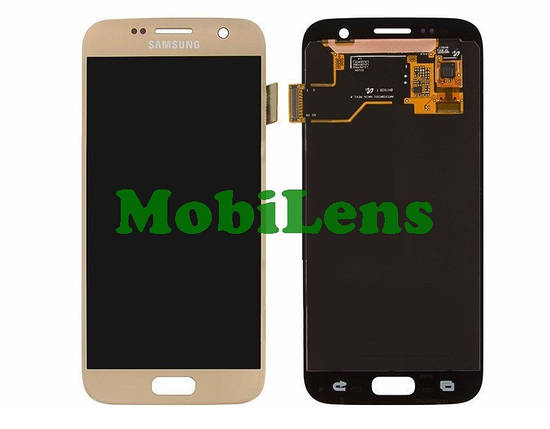 Samsung G930, G930F, Galaxy S7 Дисплей + тачскрин (модуль) золотистий Original (AMOLED), фото 1