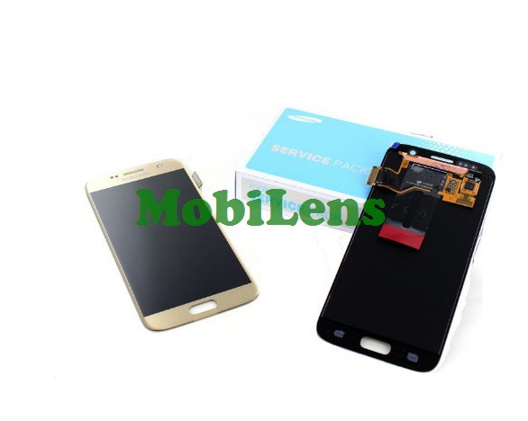 Samsung G930, G930F, Galaxy S7 Дисплей + тачскрин (модуль) золотистий Original (AMOLED) *Service Pack GH97-18523