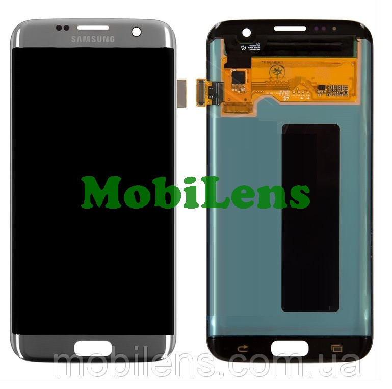 Samsung G935, G935F, Galaxy S7 Edge Дисплей+тачскрин (модуль) сріблястий Platinum-Silver Original (AMOLED)