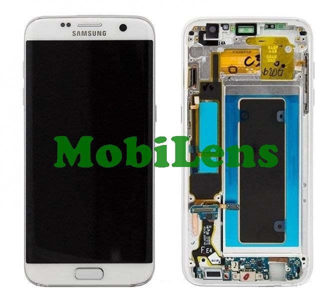 Samsung G935, G935F, Galaxy S7 Edge Дисплей+тачскрин (модуль) білий * у рамці Original (AMOLED)