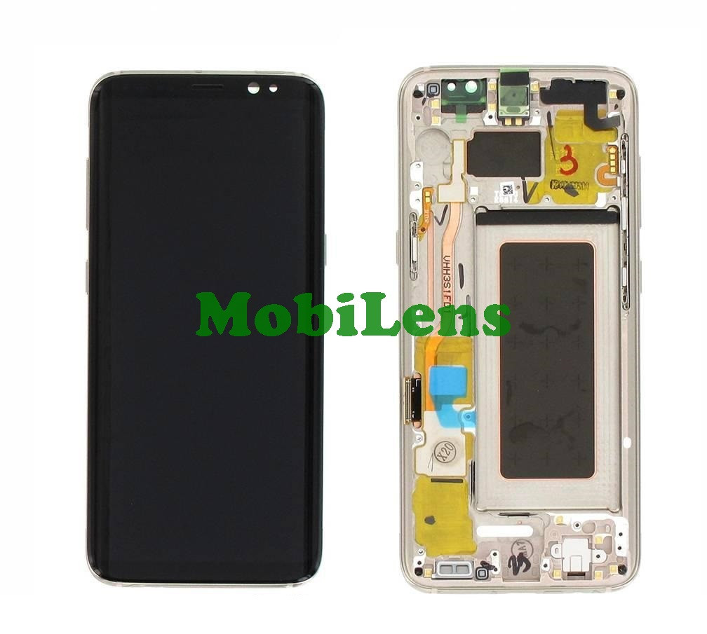 Samsung G950, G950F, Galaxy S8 Дисплей + тачскрин (модуль) у золотистій рамці Maple Gold Original (AMOLED)