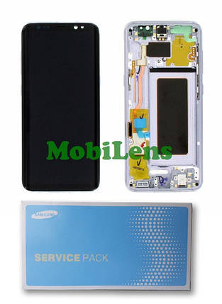 Samsung G950, G950F, Galaxy S8 Дисплей + тачскрин у сірій рамці Orchid Grey Original (AMOLED) *Service Pack, фото 1
