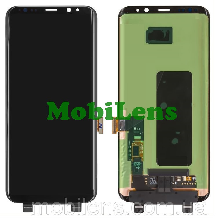 Samsung G955, G955F, Galaxy S8 Plus Дисплей+тачскрин (модуль) чорний Original (AMOLED)