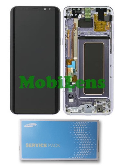 Samsung G955, G955F, Galaxy S8 Plus Дисплей+тачскрин у синьо-блакитній рамці Coral Blue Original (AMOLED)