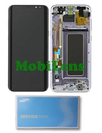 Samsung G955, G955F, Galaxy S8 Plus Дисплей+тачскрин у синьо-блакитній рамці Coral Blue Original (AMOLED), фото 1