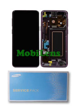 Samsung G960, G960F, Galaxy S9 Дисплей + точскрин * у фіолетовій рамці Lilac Purple Original (AMOLED) *Service, фото 1