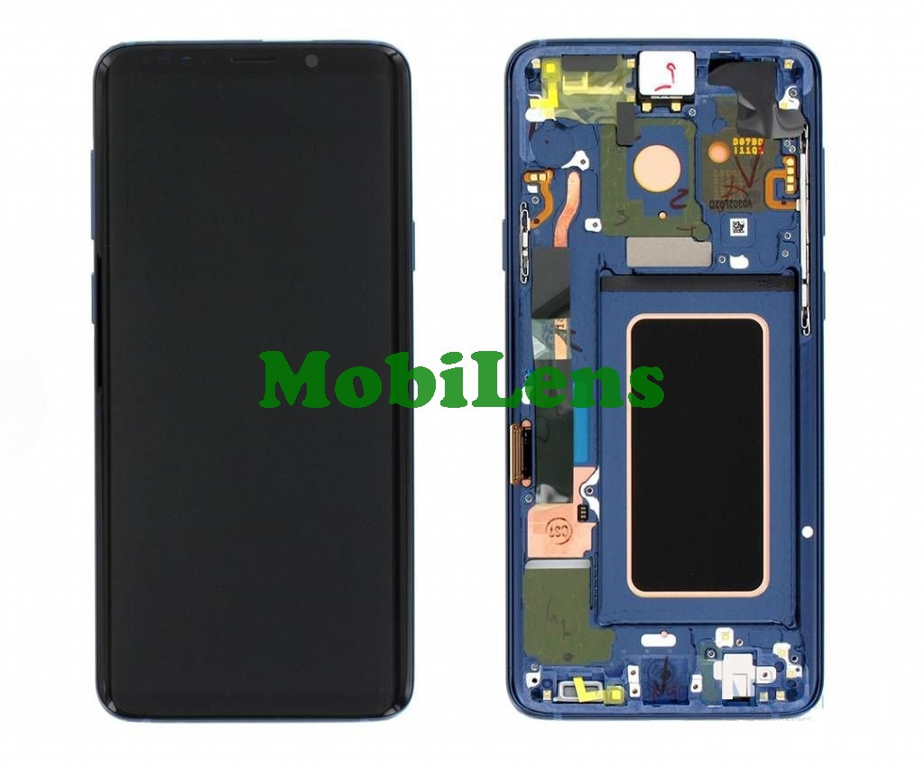 Samsung G965, G965F, Galaxy S9 Plus Дисплей+тачскрин(модуль) *в синей рамке Coral Blue Original (AMOLED) *Serv