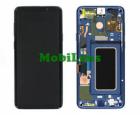 Samsung G965, G965F, Galaxy S9 Plus Дисплей+тачскрин(модуль) *в синей рамке Coral Blue Original (AMOLED) *Serv