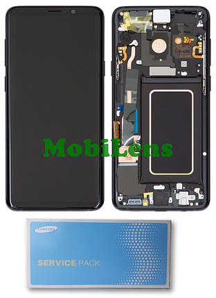 Samsung G965, Galaxy S9 Plus Дисплей +тачскрин * у чорній рамці Midnight Black Original (AMOLED) *Service Pack, фото 1