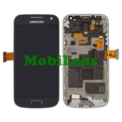 Samsung i9190, i9192, i9195 Galaxy S4 mini Дисплей+тачскрин(модуль) черный *в рамке Original (AMOLED), фото 1