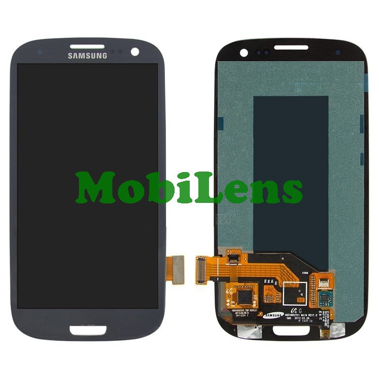 Samsung i9300, i9305, i535, i747, R530, T999 Galaxy S3 Дисплей+тачскрин(модуль) темно-синий Original (AMOLED)