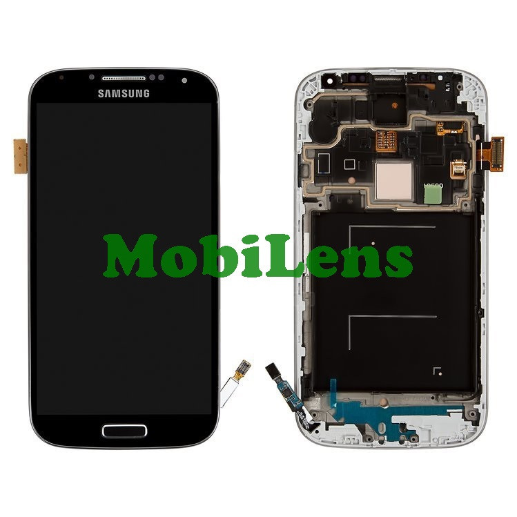Samsung i9500, Galaxy S4 Дисплей+тачскрин(модуль) черный *в рамке Original (AMOLED)