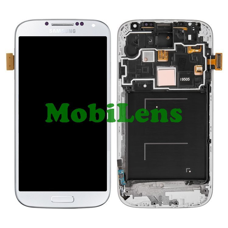 Samsung i9505, i337, i545, i9506, i9507, Galaxy S4 Дисплей + точскрин (модуль) білий *в рамці Original (AMOLED)