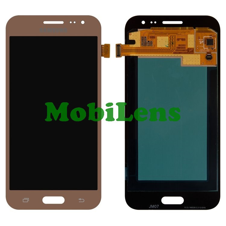 Samsung J200, J200H, Galaxy J2 Дисплей+тачскрин(модуль) золотистый Original (AMOLED)