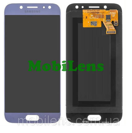 Samsung J530, J530F, Galaxy J5 (2017) Дисплей+тачскрин(модуль) серебристо-голубой Original (AMOLED), фото 1
