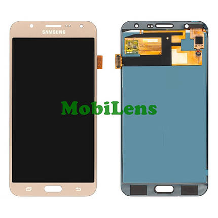Samsung J700, J700H, Galaxy J7 (2015) Дисплей + тачскрін (модуль) золотистий LowQuality TFT *з регулюванням яскравості, фото 1