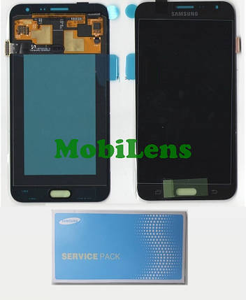Samsung J700, J700H, Galaxy J7 (2015) Дисплей+тачскрин(модуль) черный Original (AMOLED) *Service Pack, фото 1