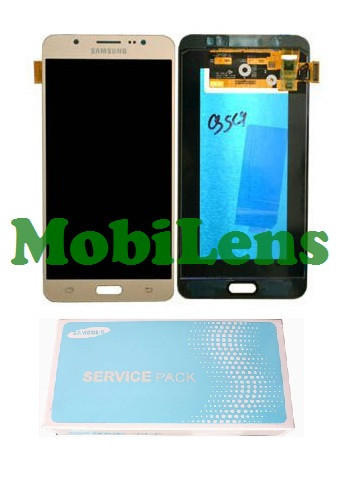 Samsung J710, Galaxy J7 (2016) Дисплей+тачскрин(модуль) золотистый Original (AMOLED) *Service Pack GH97-18855,
