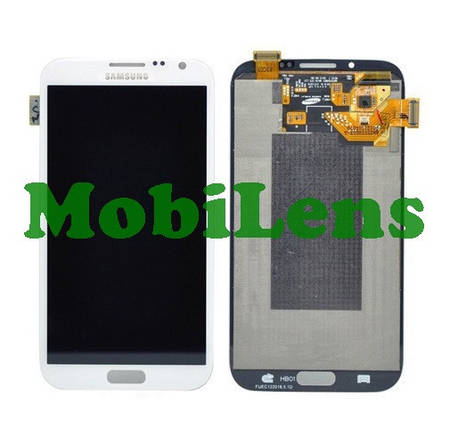 Samsung N7100, Galaxy Note 2, N7105, i317, T889 Дисплей + тачскрин (модуль) білий Original (AMOLED), фото 1