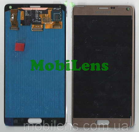 Samsung N910, N910H, N910C, Galaxy Note 4 Дисплей + точскрин (модуль) золотистий Original (AMOLED), фото 1
