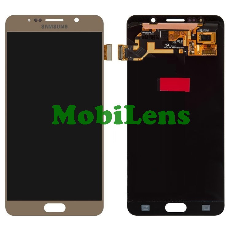 Samsung N920, N9200, N9205, N9208, Galaxy Note 5 Дисплей+тачскрин (модуль) золотистий Original (AMOLED)